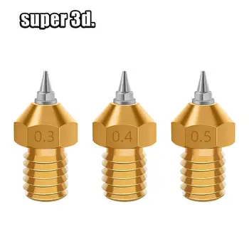 5pcs M6 V6 Airbrush Nozzle Adapter 0.2/0.3/0.4/0.5mm Removable Stainless Steel Tips For Ender-3 CR-10 V6 j-head 3D Printer Parts
5pcs M6 V6 Airbrush Nozzle Adapter 0.2/0.3/0.4/0.5mm Removable Stainless Steel Tips For Ender-3 CR-10 V6 j-head 3D Printer Parts