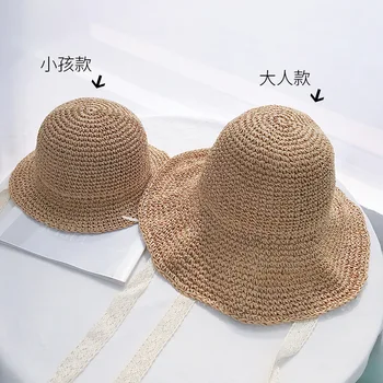 Summer Sun Hats For Kids Girls and Mother Straw Sun Hat Lady Lace Panma Beach Hat Floppy Female Travel Folding Chapeu
Summer Sun Hats For Kids Girls and Mother Straw Sun Hat Lady Lace Panma Beach Hat Floppy Female Travel Folding Chapeu