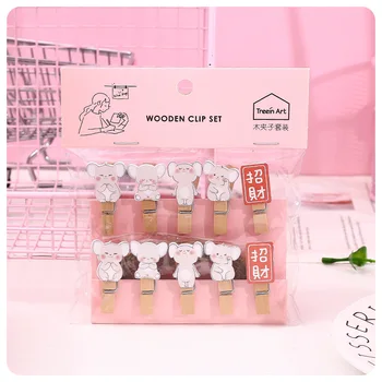 10 Pcs/Pack Kawaii Blessing Mouse Wooden Clip Photo Craft DIY Clips Clothespin Craft Decoration Clip
10 Pcs/Pack Kawaii Blessing Mouse Wooden Clip Photo Craft DIY Clips Clothespin Craft Decoration Clip
