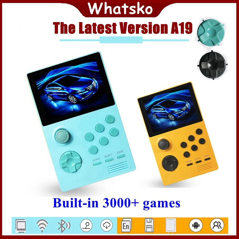Whatsko A19 Pandora's Box Android Mini Video Game Console Supretro Portable Retro Handheld 3.5 IPS Screen Built-in 3000 + games
Whatsko A19 Pandora's Box Android Mini Video Game Console Supretro Portable Retro Handheld 3.5 IPS Screen Built-in 3000 + games