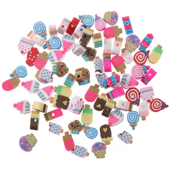 100pcs polymer clay beads Candy Ice cream Spacer Bead Fimo Slices DIY Jewelry Accessories 
100pcs polymer clay beads Candy Ice cream Spacer Bead Fimo Slices DIY Jewelry Accessories