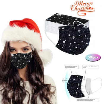 50PC Masques Jetable Christmas Print Masks for Protection Facemask Disposable Earloop Headband Mascarilla Desechable Wegwerp
50PC Masques Jetable Christmas Print Masks for Protection Facemask Disposable Earloop Headband Mascarilla Desechable Wegwerp
