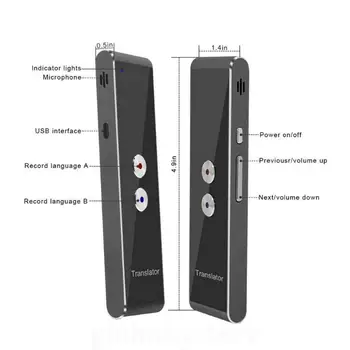 T8 Portable Intelligent Translator 43 Language Smart Instant Voice Translation Pocket Device Wireless Bluetooth4.1 T8
T8 Portable Intelligent Translator 43 Language Smart Instant Voice Translation Pocket Device Wireless Bluetooth4.1 T8