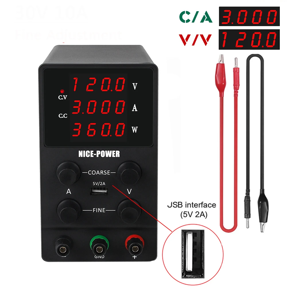 NICE-POWER DC Adjustable Power Supply 30V 60V 80V 120V Switching Laboratory Bench Power Source Digital Voltage Stabilizer
NICE-POWER DC Adjustable Power Supply 30V 60V 80V 120V Switching Laboratory Bench Power Source Digital Voltage Stabilizer