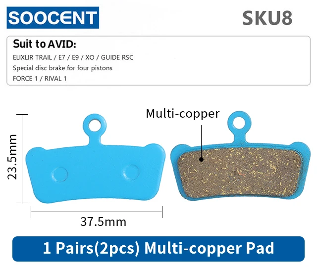 1 Pairs Semi-metal Bicycle Disc Brake Pads MTB Mountain Cycling Bike Brake Pads Bike Accessories For SHIMANO B01S SRAM M446 355 1 Pairs Semi-metal Bicycle Disc Brake Pads MTB Mountain Cycling Bike Brake Pads Bike Accessories For SHIMANO B01S SRAM M446 355