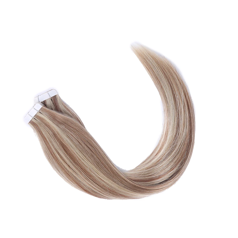 Balayage Ombre Tape in Skin Weft Human Hair Extensions (6)