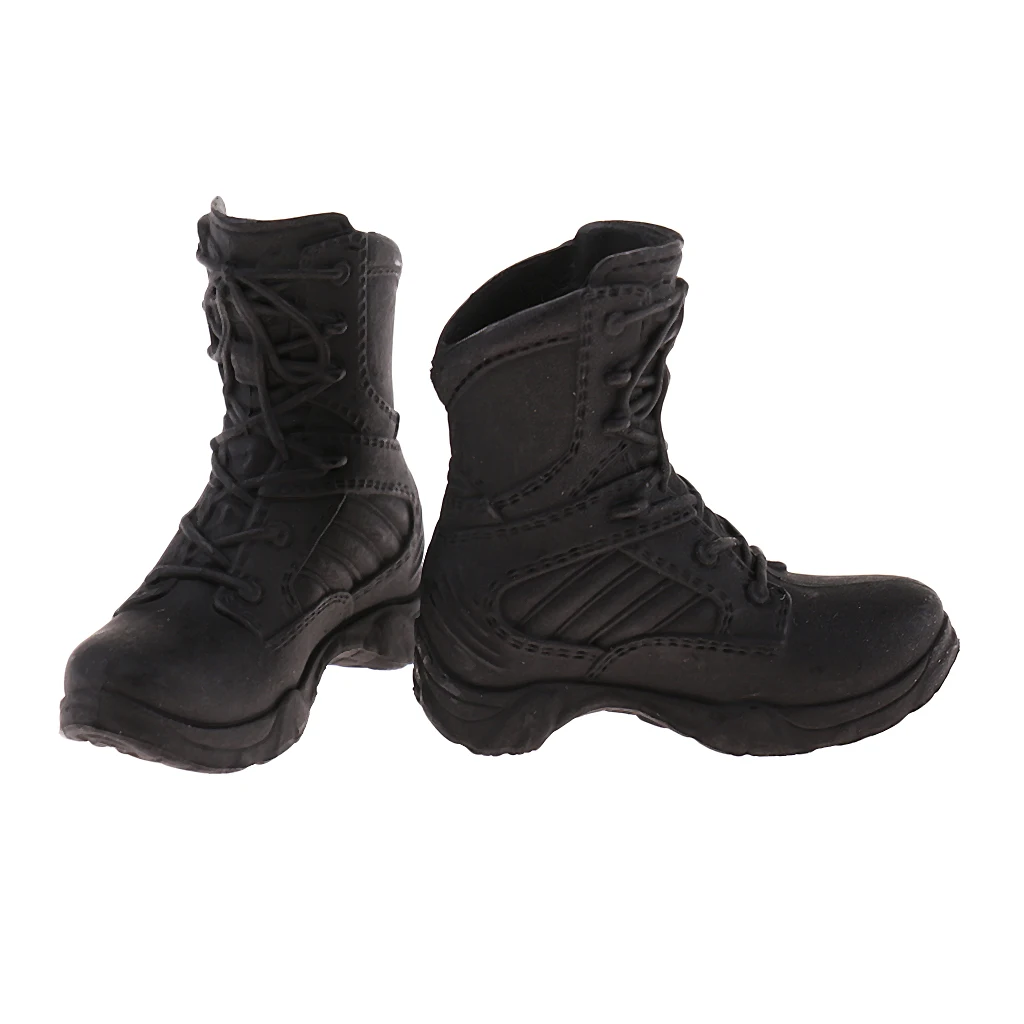 1 Pair Long Combat Boots 1 6 Scale Outdoor Shoes for 12 inch HT PH CY Girls Female Action Figure Body DIY