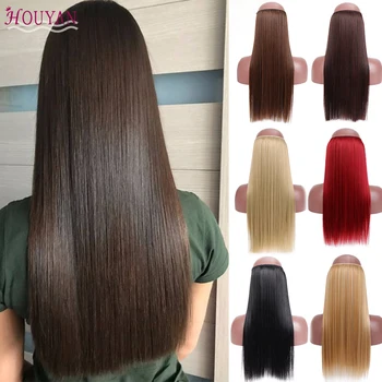 HOUYAN 24 Inch Long Straight Hair Extension Natural Invisible Fish Line Hairpieces Ombre Hair Accessories
HOUYAN 24 Inch Long Straight Hair Extension Natural Invisible Fish Line Hairpieces Ombre Hair Accessories