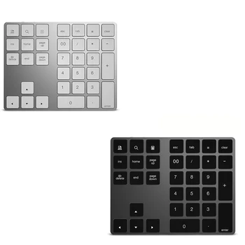 Mini Keyboard Wireless Keypads Aluminum Numeric Keypad BT Pad 34 Keys External Number Shortcut BT Wireless Keyboard 50 Hours Use
Mini Keyboard Wireless Keypads Aluminum Numeric Keypad BT Pad 34 Keys External Number Shortcut BT Wireless Keyboard 50 Hours Use