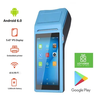 PDA Mobile Handheld POS Terminal built in Pos Thermal Printer 58mm Wireless Bluetooth Camera Barcode Scanner Wifi PDA
PDA Mobile Handheld POS Terminal built in Pos Thermal Printer 58mm Wireless Bluetooth Camera Barcode Scanner Wifi PDA