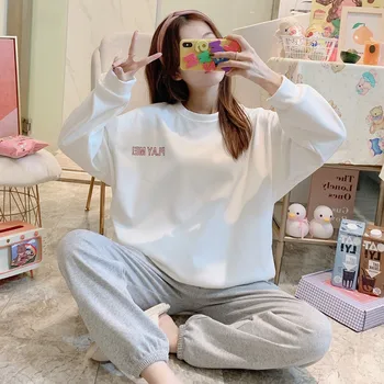 Winter Women Pajamas Sets Warm Ladies Pyjamas Sleepwear Round Neck Pijamas Mujer Home Clothes Dropshipping 2020 
Winter Women Pajamas Sets Warm Ladies Pyjamas Sleepwear Round Neck Pijamas Mujer Home Clothes Dropshipping 2020