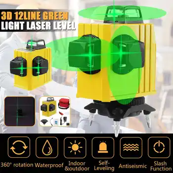 12 Line Laser Level 360° Green Light 3D Automatic Self-Leveling Cross Measure Horizontal And Vertical Cross Laser Beam Line
12 Line Laser Level 360° Green Light 3D Automatic Self-Leveling Cross Measure Horizontal And Vertical Cross Laser Beam Line