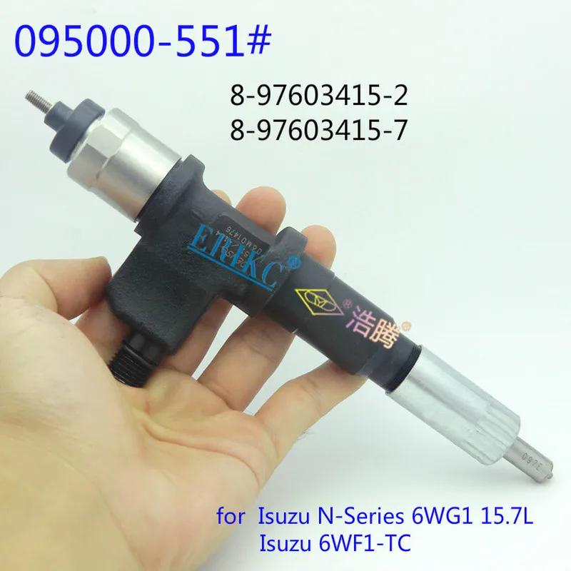 ERIKC 5515 Common Rail Spare Parts Injector 095000-5515 Genuine Diesel Fuel Injection for Isuzu N-Series 6WG1 15.7L 6WF1-T
ERIKC 5515 Common Rail Spare Parts Injector 095000-5515 Genuine Diesel Fuel Injection for Isuzu N-Series 6WG1 15.7L 6WF1-T