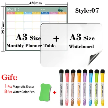 Dry-Erase Magnetic Monthly Calendar for Kitchen Fridge and Magnetic Whiteboard Calendar A3 Size 297mm X 420mm White Board
Dry-Erase Magnetic Monthly Calendar for Kitchen Fridge and Magnetic Whiteboard Calendar A3 Size 297mm X 420mm White Board