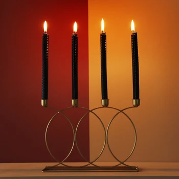 ELEG-Nordic Style 3D Candlestick Metal Candle Holder Wedding Centerpiece Candelabra Dinner Home Décor 
ELEG-Nordic Style 3D Candlestick Metal Candle Holder Wedding Centerpiece Candelabra Dinner Home Décor