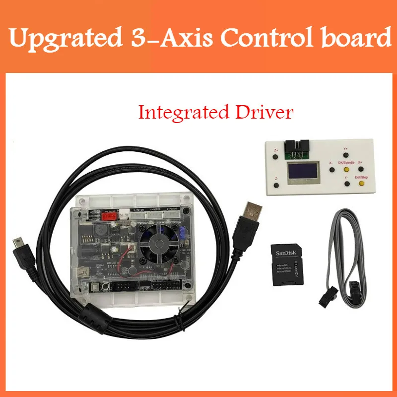 3-Axis Control Card V3.4 GRBL1.1 CNC Wood Router Laser engraving machine Controller Mainboard for CNC3018 pro Integrated Driver
3-Axis Control Card V3.4 GRBL1.1 CNC Wood Router Laser engraving machine Controller Mainboard for CNC3018 pro Integrated Driver