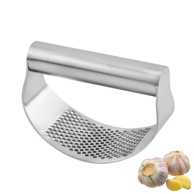 Multi-function Manual Garlic Press Curved Garlic Grinding Slicer Chopper 304 Stainless Steel Corkscrew Cooking Gadgets Tool
Multi-function Manual Garlic Press Curved Garlic Grinding Slicer Chopper 304 Stainless Steel Corkscrew Cooking Gadgets Tool