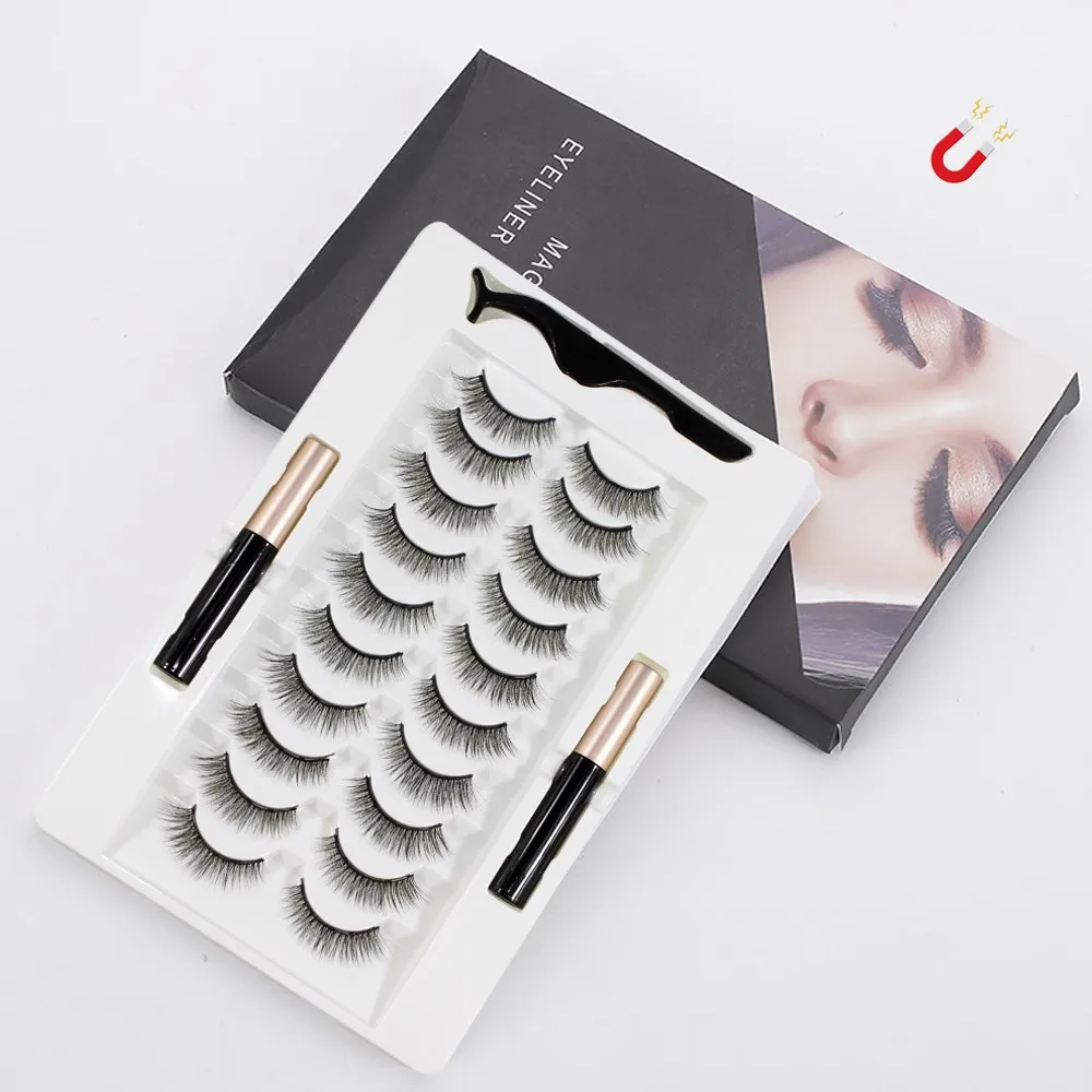 Ten pairs of magnetic eyelash CILIA convenient and efficient use of mink hair hand-made magnetic eyelashes
Ten pairs of magnetic eyelash CILIA convenient and efficient use of mink hair hand-made magnetic eyelashes