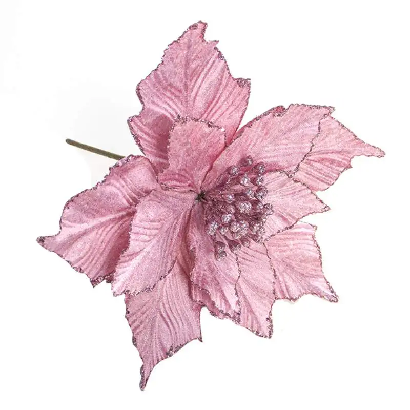 Hot Christmas Fabric Simulation Flower Christmas Tree Glitter Artificial Flower Ornaments Christmas Decorations
Hot Christmas Fabric Simulation Flower Christmas Tree Glitter Artificial Flower Ornaments Christmas Decorations
