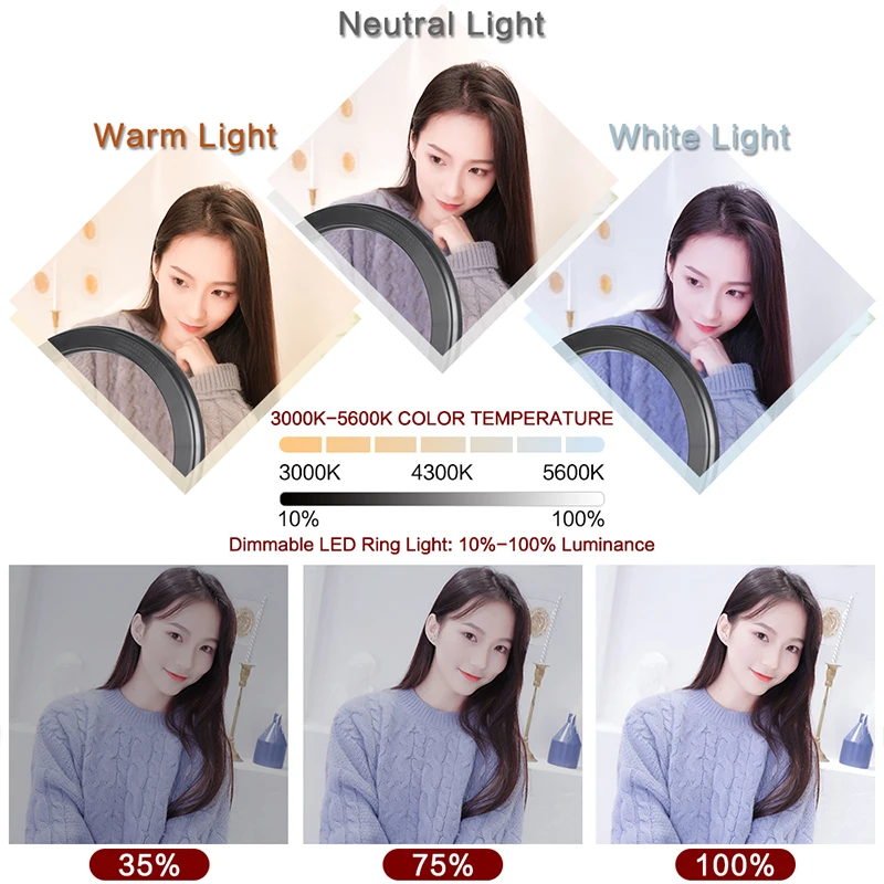 SH 10/12/14 Inch RGB Selfie Ring Light With Stand Tripod Photo Studio LED 15 Color Dimmable Ring Lamp For Phone Makeup SH 10/12/14 Inch RGB Selfie Ring Light With Stand Tripod Photo Studio LED 15 Color Dimmable Ring Lamp For Phone Makeup