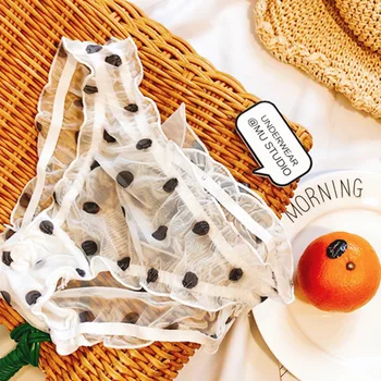 Sexy girl's Women's Underwear lace briefs bow wings wave dot transparent mesh lovely Sweety Chiffon underpants Women's Panties
Sexy girl's Women's Underwear lace briefs bow wings wave dot transparent mesh lovely Sweety Chiffon underpants Women's Panties