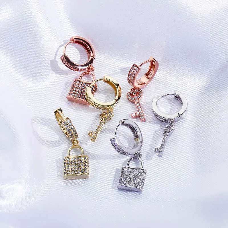Zciti Hip Hop Key And Lock Earrings Iced Cubic Zirconia Earrings Luxury Gold Micro Pave Cubic Zirconia Earrings Gift For Men Wo
Zciti Hip Hop Key And Lock Earrings Iced Cubic Zirconia Earrings Luxury Gold Micro Pave Cubic Zirconia Earrings Gift For Men Wo