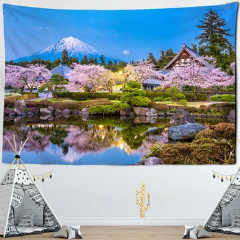 Fujiyama Japan Tapestry Natural scenery Sakura Dormitory Decoration Hippie Psychedelic Family Living Room Bedroom Wall Tapestry
Fujiyama Japan Tapestry Natural scenery Sakura Dormitory Decoration Hippie Psychedelic Family Living Room Bedroom Wall Tapestry