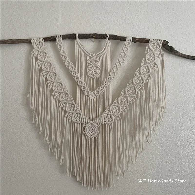 Nordic Boho Macrame Tassel Wall Tapestry Hand-Woven Decor 3 Hf422077659084b0e9c75f3f012a13d88f