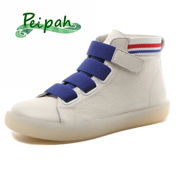 PEIPAH Autumn Ankle Boots Women's Genuine Leather Shoes Woman Winter Boots 2019 Hook & Loop Have Fur Shoes Female Botas Mujer 
PEIPAH Autumn Ankle Boots Women's Genuine Leather Shoes Woman Winter Boots 2019 Hook & Loop Have Fur Shoes Female Botas Mujer