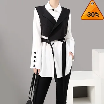 Long Sleeve New Solid White Two Piece Set Blouse Shirt And Vest 2020 Korean Fashion Blouses Feminine Shirt chemise femme
Long Sleeve New Solid White Two Piece Set Blouse Shirt And Vest 2020 Korean Fashion Blouses Feminine Shirt chemise femme