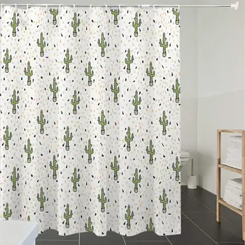 Shower Curtain Fabric Polyester Fabric,Waterproof, Machine Washable, Exotic,Cartoon Cactus Plant Pots Tropical Safari Climates
Shower Curtain Fabric Polyester Fabric,Waterproof, Machine Washable, Exotic,Cartoon Cactus Plant Pots Tropical Safari Climates