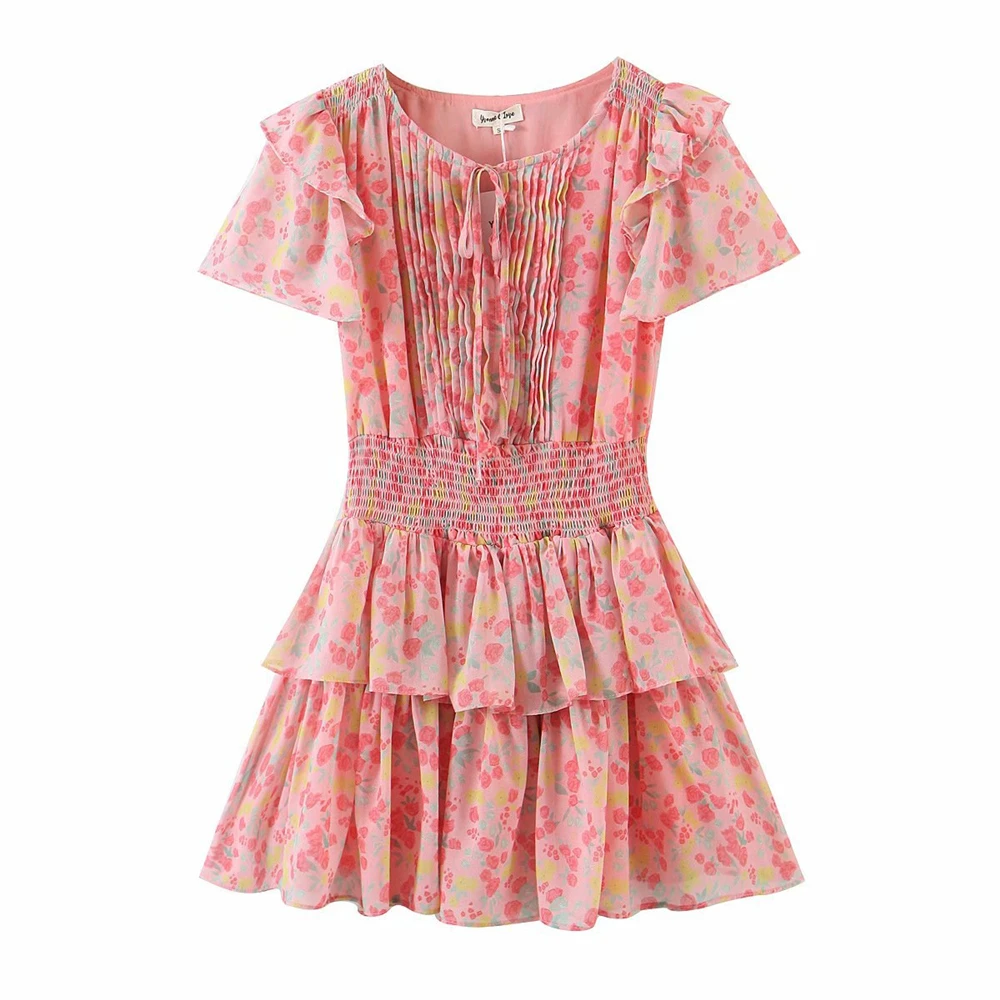 2021 Women Sexy Mini Floral Pleated Dress Casual Party Daily Sweet Dresses Elegant Summer Print Short Ruffle Dress
2021 Women Sexy Mini Floral Pleated Dress Casual Party Daily Sweet Dresses Elegant Summer Print Short Ruffle Dress