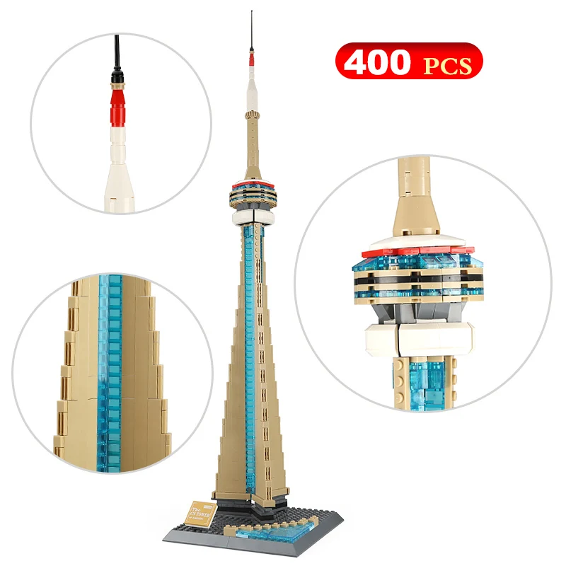 400PCS World Famous Architecture Diamond Building Blocks Toy The CN Tower Construction Building DIY Assembly Bricks Toys Xmas
400PCS World Famous Architecture Diamond Building Blocks Toy The CN Tower Construction Building DIY Assembly Bricks Toys Xmas
