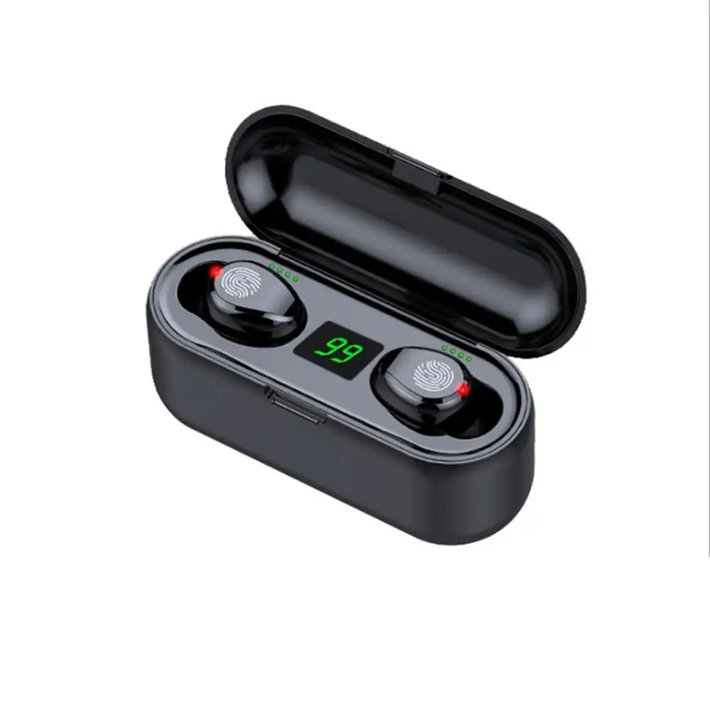 Bluetooth Wireless Earphone V5.0 F9 TWS Earbuds 8D Stereo Headset LED Display With 2000mAh Power Bank Headset With Microphone
Bluetooth Wireless Earphone V5.0 F9 TWS Earbuds 8D Stereo Headset LED Display With 2000mAh Power Bank Headset With Microphone