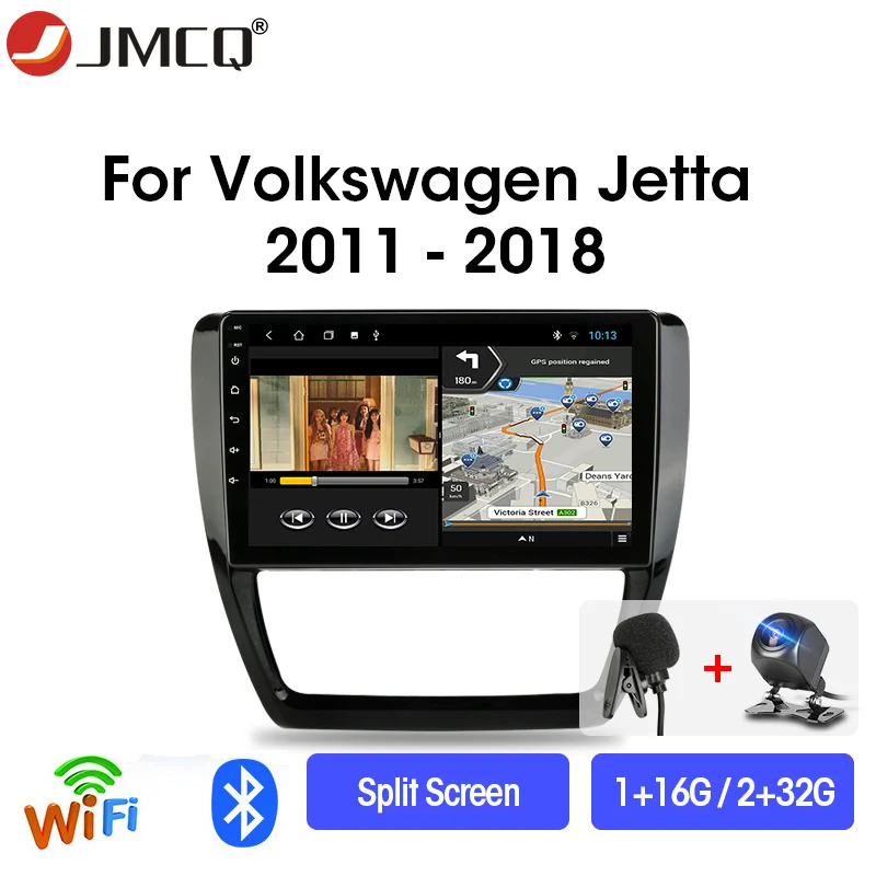 JMCQ 10.1" 4G+WiFi DSP 2din Android Car Radio Multimedia Video Player Navigation GPS For VW Volkswagen Jetta 2011-2018 Head Unit
JMCQ 10.1" 4G+WiFi DSP 2din Android Car Radio Multimedia Video Player Navigation GPS For VW Volkswagen Jetta 2011-2018 Head Unit