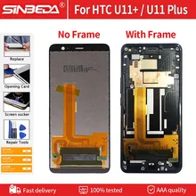 Écran tactile LCD de remplacement avec châssis, 6.0 pouces, avec outils, pour HTC U11 Plus, Original=