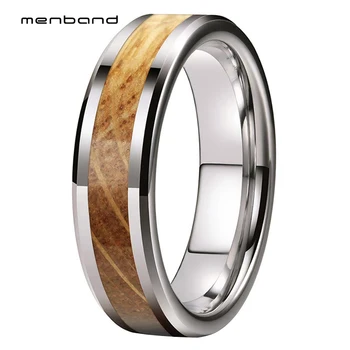 Women Special Ring Tungsten Engagement Wedding Bands With Real Whiskey Barrel Oak Wood inlay 6MM Ring Box Available
Women Special Ring Tungsten Engagement Wedding Bands With Real Whiskey Barrel Oak Wood inlay 6MM Ring Box Available