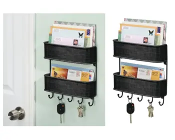 Bosphorus Letter Holder, Key Holder And Hanger 2 Tiers Black
Bosphorus Letter Holder, Key Holder And Hanger 2 Tiers Black