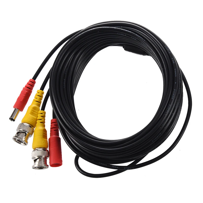 10 м 33 фута безопасности Видео/кабель питания BNC + RCA разъем комбинированный кабель