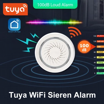 100DB Sound Wireless WiFi Tuya Alarm Siren Sensor Smart Life Home Security Systems Alexa Google IFTTT
100DB Sound Wireless WiFi Tuya Alarm Siren Sensor Smart Life Home Security Systems Alexa Google IFTTT