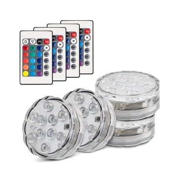 10 LED Remote Controlled RGB Submersible Light Battery Operated Underwater Night Lamp Outdoor Swimming Pool Party Light
10 LED Remote Controlled RGB Submersible Light Battery Operated Underwater Night Lamp Outdoor Swimming Pool Party Light