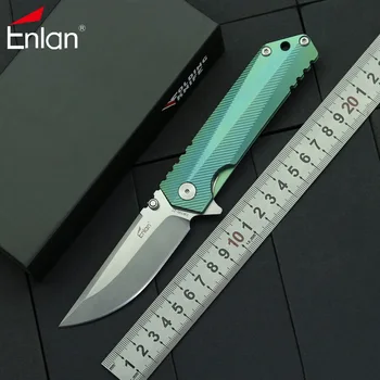 Enlan EW100 Pocket Folding Knife AUS-8 Blade Titanium Handle Outdoor Camping Hunting Survive Tactics Gift Collect Knife EDC Tool 
Enlan EW100 Pocket Folding Knife AUS-8 Blade Titanium Handle Outdoor Camping Hunting Survive Tactics Gift Collect Knife EDC Tool