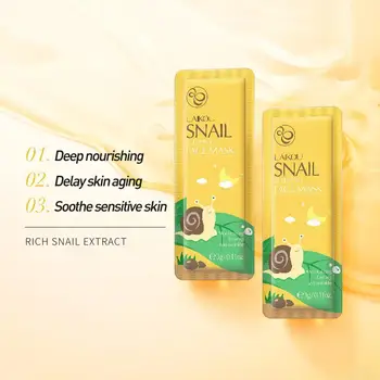 LAIKOU Face Sleeping Mask Snail Face Mask Moisturizing Control Care Smooth Oil Mask Replenishment Nourishing I1S0
LAIKOU Face Sleeping Mask Snail Face Mask Moisturizing Control Care Smooth Oil Mask Replenishment Nourishing I1S0
