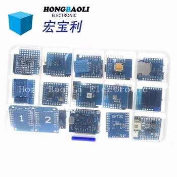 Mini D1 PRO Wifi Development Board 15-piece Learning Board Kit Based on ESP8266
Mini D1 PRO Wifi Development Board 15-piece Learning Board Kit Based on ESP8266