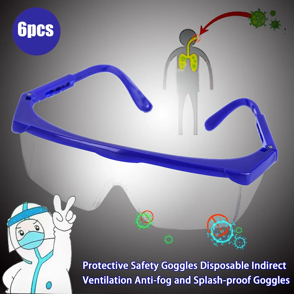 6PC Car Goggles Protective Safety Goggles Disposable Indirect Ventilation Anti-fog and Splash-proof and Antibacter Goggles
6PC Car Goggles Protective Safety Goggles Disposable Indirect Ventilation Anti-fog and Splash-proof and Antibacter Goggles