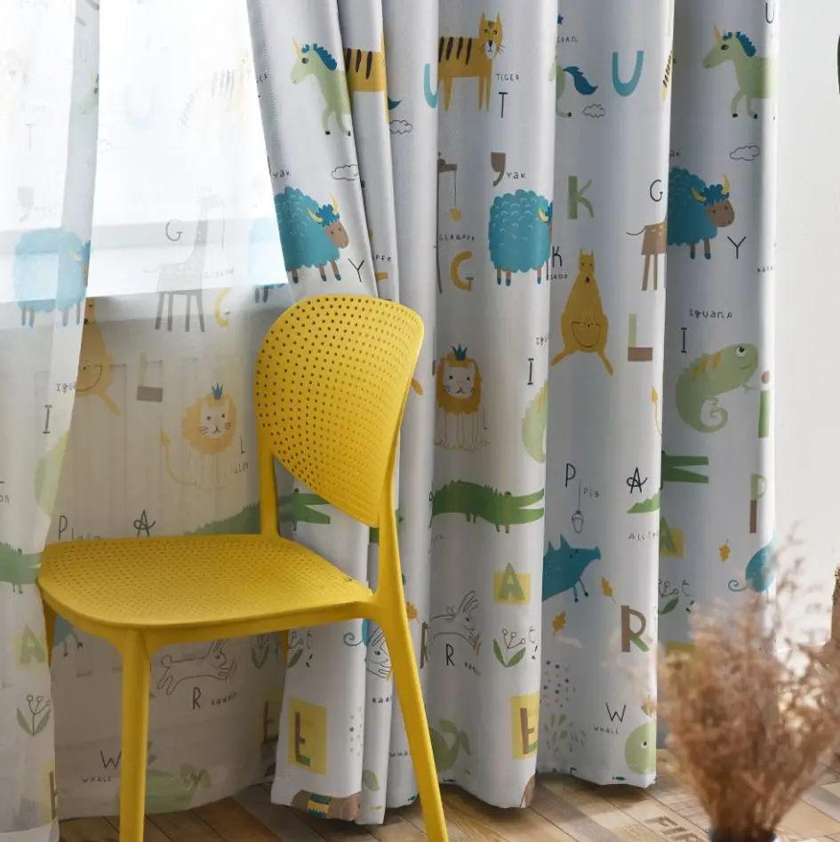 Cartoon Animal Curtains Simple Modern Nordic Shading Personality Curtains for Living Dining Room Bedroom
Cartoon Animal Curtains Simple Modern Nordic Shading Personality Curtains for Living Dining Room Bedroom