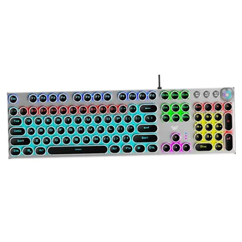 Professional Wired Gaming Keyboard Mechanical Backlit Keyboard USB 104 Keycaps Keyboard Waterproof Computer Game Keyboards
Professional Wired Gaming Keyboard Mechanical Backlit Keyboard USB 104 Keycaps Keyboard Waterproof Computer Game Keyboards