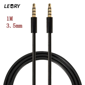 LEORY 3.5MM AUX Audio Cable 4 Pole Jack Male To Male Headphone Auxiliary Cord Stereo Audio Wire Core Black 1M
LEORY 3.5MM AUX Audio Cable 4 Pole Jack Male To Male Headphone Auxiliary Cord Stereo Audio Wire Core Black 1M