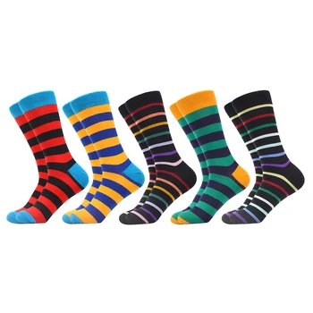 SANZETTI Funny Men's Crew Socks Striped Colorful Combed Cotton Casual All Seasons Wear Socks
SANZETTI Funny Men's Crew Socks Striped Colorful Combed Cotton Casual All Seasons Wear Socks