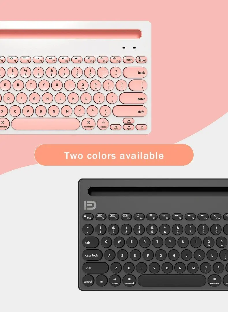 Wireless Portable Keyboard Bluetooth Multi-Device Keyboard 78 Keys 2.4GHz MultiSystem Compatible For Windows/Andriod/Mac/ios
Wireless Portable Keyboard Bluetooth Multi-Device Keyboard 78 Keys 2.4GHz MultiSystem Compatible For Windows/Andriod/Mac/ios